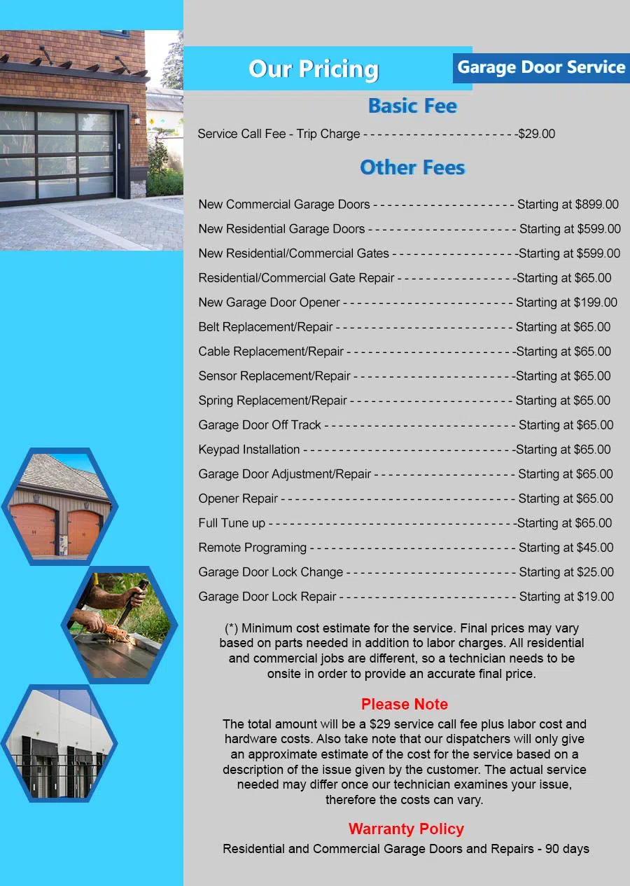 Capitol Garage Door Service North Bend, WA 425-341-4160 - pricelist4