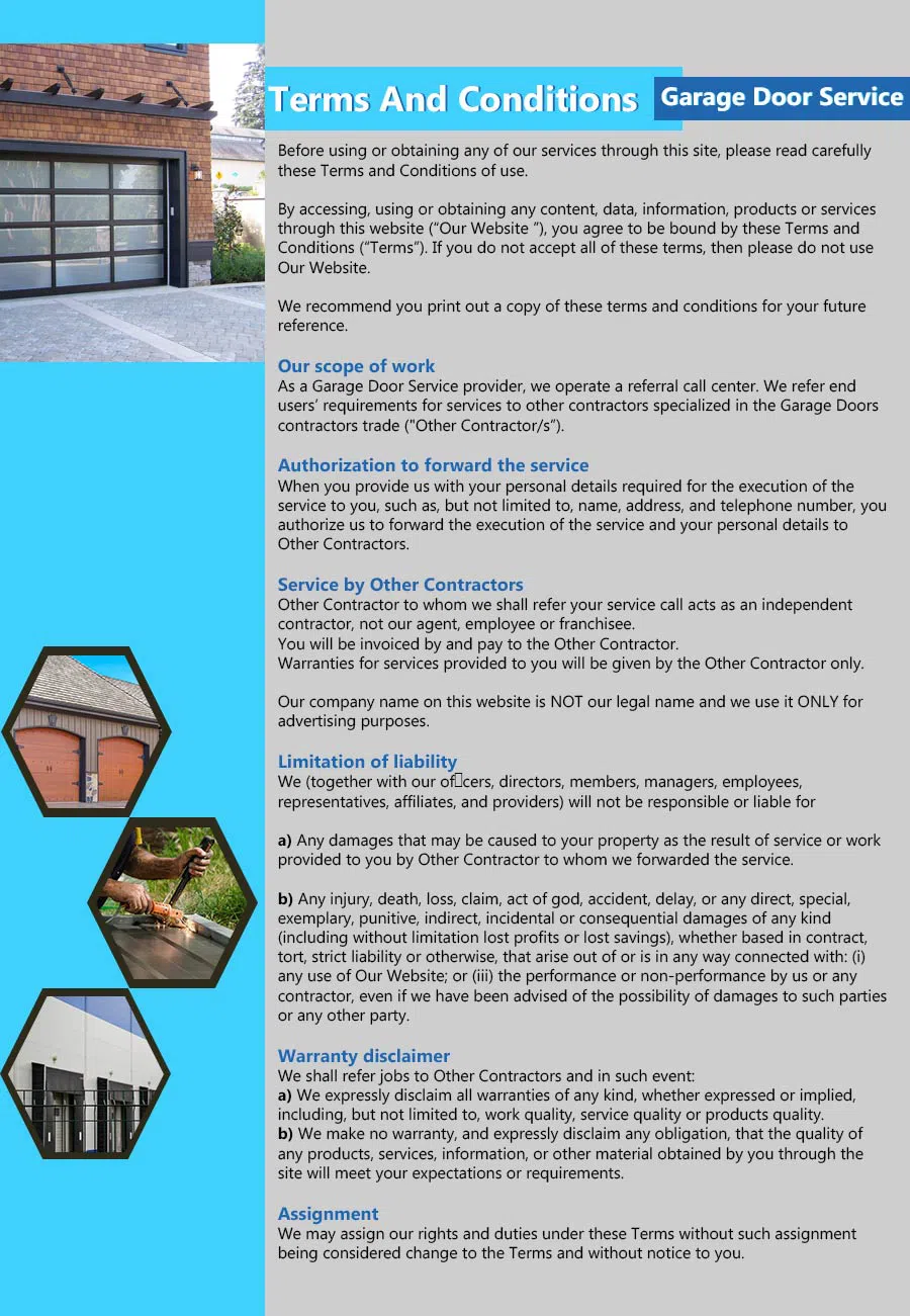 Capitol Garage Door Service North Bend, WA 425-341-4160 - terms4